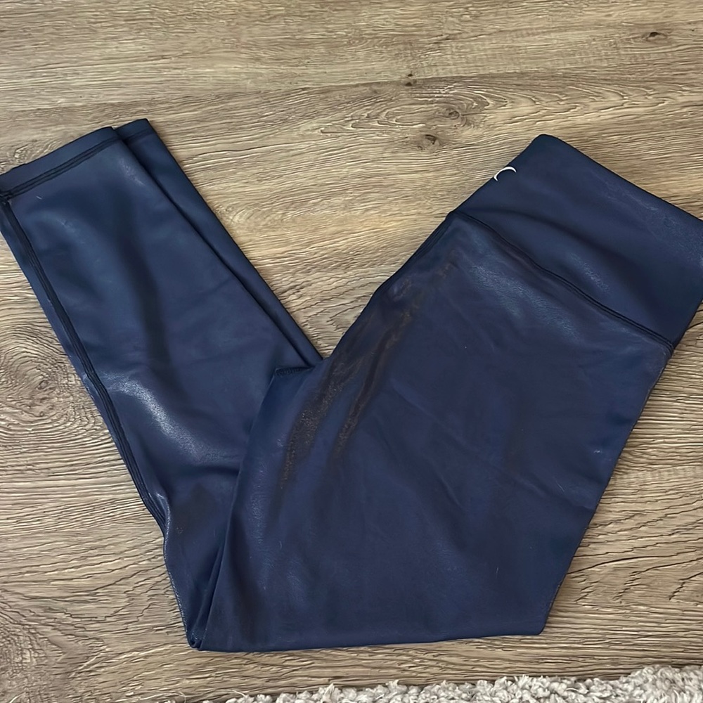 Navy Metallic Plus Zyia Leggings